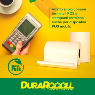 DuraRoooll Rotoli Carta Termica POS 16m Ø38x57mm