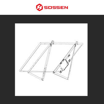 Sossen Supporto da Balcone per Pannello Solare Fino a 500W