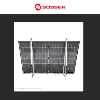 Sossen Supporto da Balcone per Pannello Solare Fino a 500W