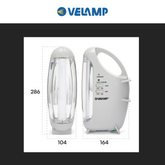 Velamp Lampada LED Anti Black-Out 4,5W Portatile Ricaricabile