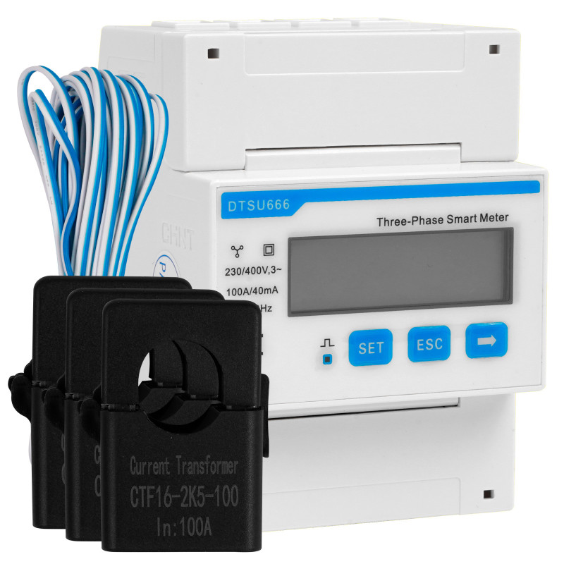 Chint Misuratore Inverter Trifase Deye 4P MID mod. DTSU666-H