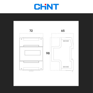 Chint Misuratore Inverter Trifase Deye 4P MID mod. DTSU666-H