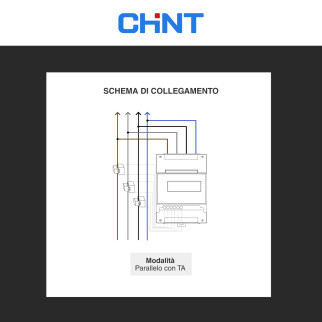 Chint Misuratore Inverter Trifase Deye 4P MID mod. DTSU666-H