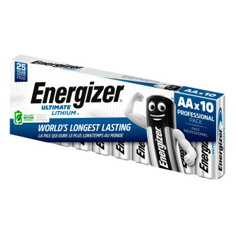 Energizer Ultimate Lithium AA FR6 Litio 1,5V Lunga Durata 10 Batterie