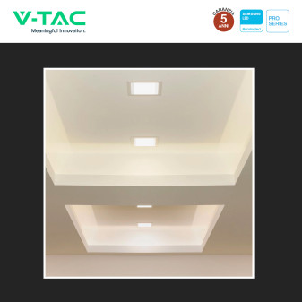 V-Tac Pro VT-61003 Mini Pannello LED Quadrato 3W SMD Chip Samsung