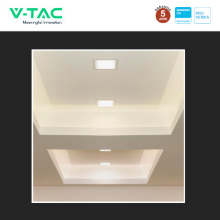 V-Tac Pro VT-61003 Mini Pannello LED Quadrato 3W SMD Chip Samsung