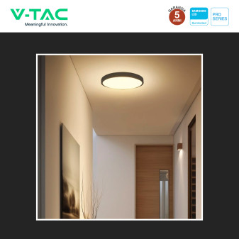V-Tac Pro VT-8624 Plafoniera LED Rotonda 24W SMD Chip Samsung IP44