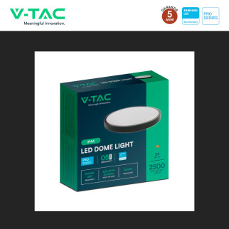 V-Tac Pro VT-8624 Plafoniera LED Rotonda 24W SMD Chip Samsung IP44