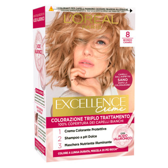 L'Oréal Paris Excellence Creme Acido Ialuronico 8 Biondo Chiaro