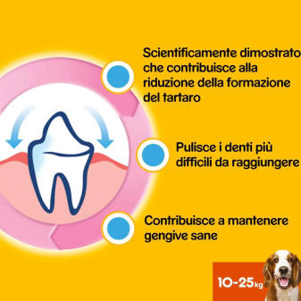 56 Stick per l'Igiene Orale del Cane Pedigree Dentastix Medium