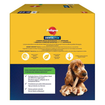 56 Stick per l'Igiene Orale del Cane Pedigree Dentastix Medium
