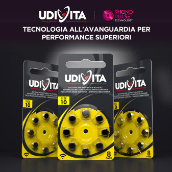 Udivita Batterie Protesi Acustiche Misura 10 Blister da 8