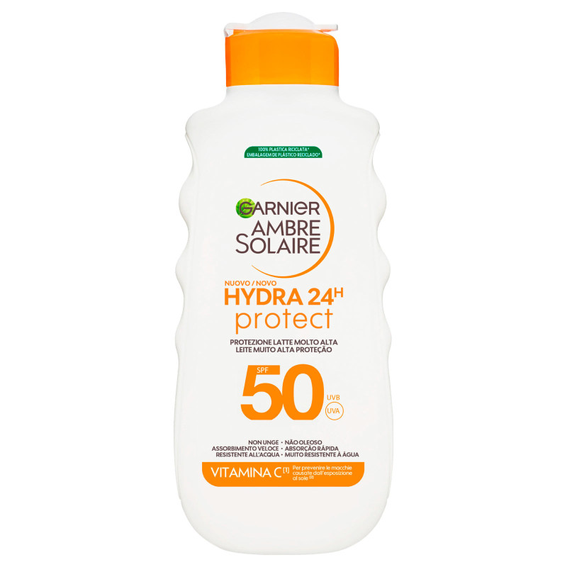Garnier Ambre Solaire Hydra 24H Protect Protezione Solare Alta SPF 50