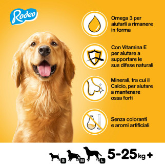 Rodeo Duos Gusto Manzo e Formaggio per Cani per Cani 7 Stick Pedigree