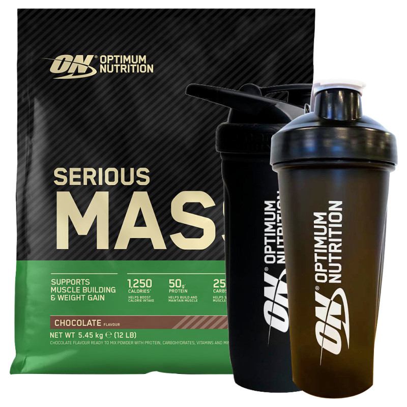 Serious Mass Proteine Whey Cioccolato con Shaker Optimum Nutrition