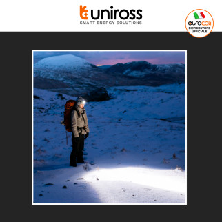 Uniross ProLite Torcia Frontale 350lm Ricaricabile Fascia Regolabile