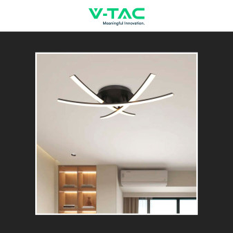 V-Tac VT-7792 Lampadario LED a Superficie 20W SMD Colore Nero
