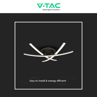 V-Tac VT-7792 Lampadario LED a Superficie 20W SMD Colore Nero