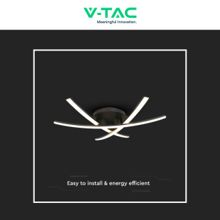 V-Tac VT-7792 Lampadario LED a Superficie 20W SMD Colore Nero