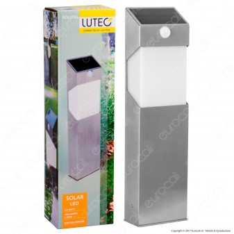 Lutec Lampada LED da Terra 2,3W con Pannello Solare e Sensore di