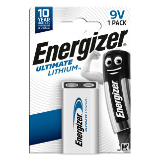 Energizer Ultimate Lithium Batteria E-Block Transistor 9V Lunga Durata