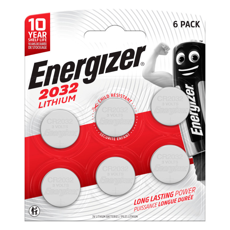Energizer 2032 Lithium Pile al Litio a Bottone CR2032 3V