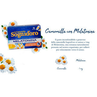 Sognid'oro Camomilla Solubile con Melatonina 16 Bustine