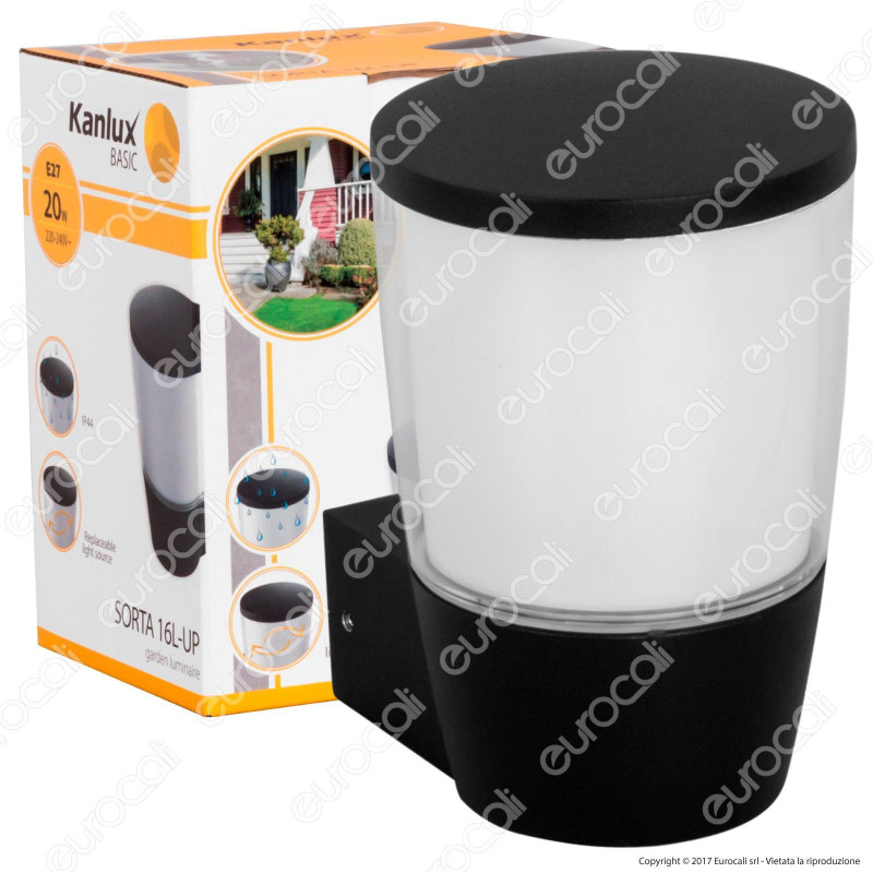 Kanlux SORTA 16L-UP Portalampada da Giardino Wall Light da Muro per