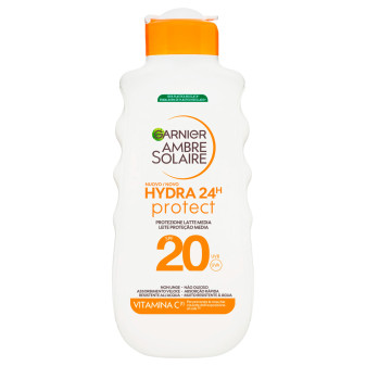 Garnier Ambre Solaire Hydra 24H Protect Protezione Solare Media SPF 20