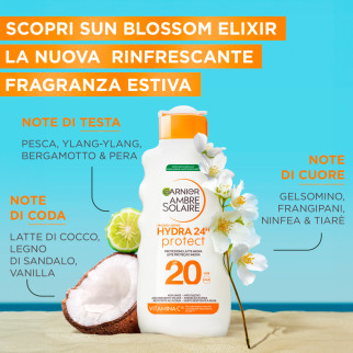 Garnier Ambre Solaire Hydra 24H Protect Protezione Solare Media SPF 20