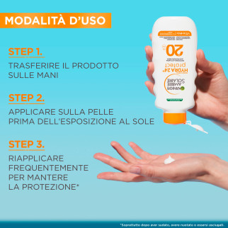 Garnier Ambre Solaire Hydra 24H Protect Protezione Solare Media SPF 20