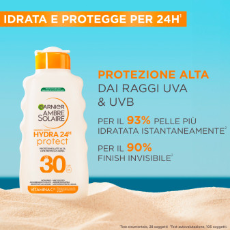 Garnier Ambre Solaire Hydra 24H Protect Protezione Solare Alta SPF 30