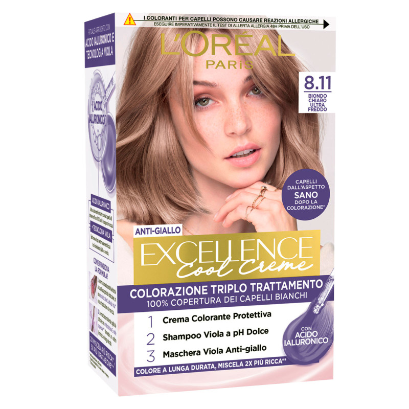 L'Oréal Paris Excellence Cool Creme 8.11 Biondo Chiaro Ultra Freddo