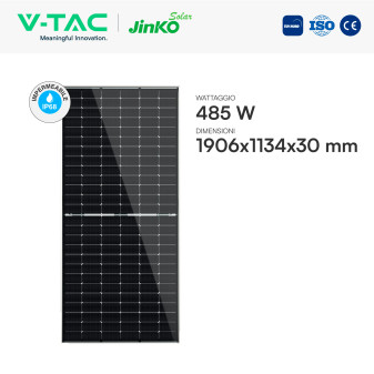 Pannelli Solari Fotovoltaici 485W TOPCon IP68 V-Tac Jinko
