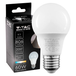 VT-2099 Lampadina LED E27 8.5W Bulb A60 Goccia SMD V-Tac