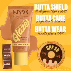 NYX Professional Makeup Buttermelt Glaze Fondotinta SPF 30 Colore 04