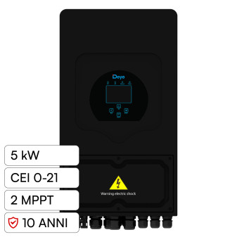 V-Tac Inverter Monofase Ibrido On-Grid / Off-Grid 5kW IP65