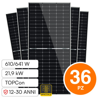 Pannelli Fotovoltaici 610W STC 641W BNPI TOPCon IP68 V-Tac Trinasolar