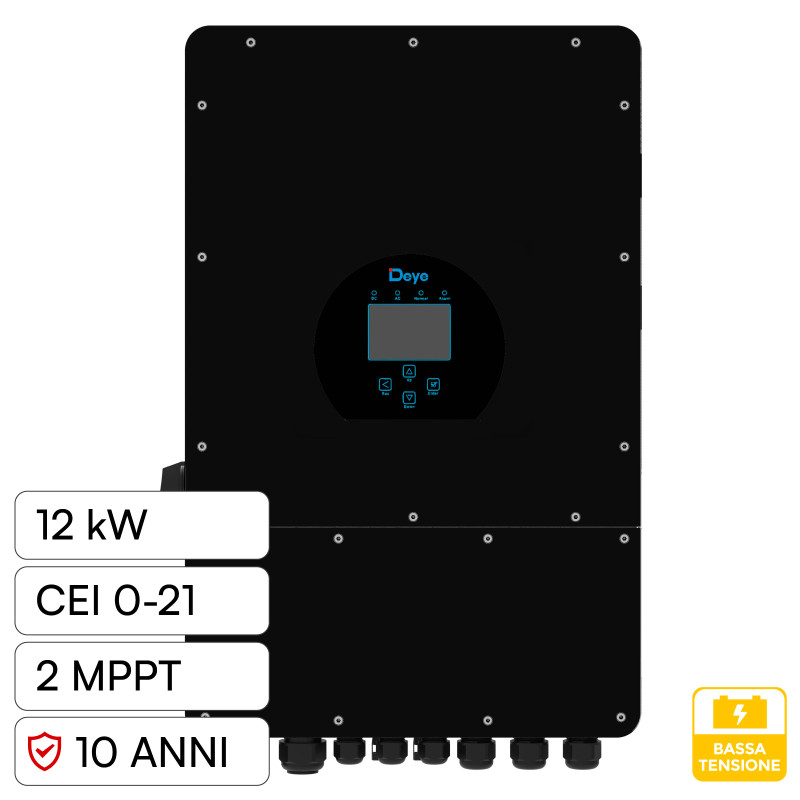 V-Tac Deye Inverter Trifase On-Grid / Off-Grid 12kW IP65