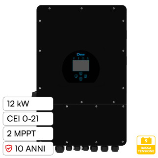 V-Tac Deye Inverter Trifase On-Grid / Off-Grid 12kW IP65