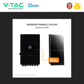 V-Tac Deye Inverter Trifase On-Grid / Off-Grid 12kW IP65