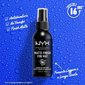 NYX Professional Makeup Matte Finish Fini Mat Spray Fissante Trucco 60ml