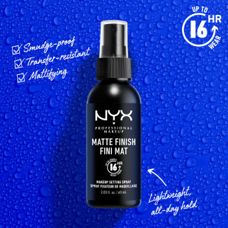 NYX Professional Makeup Matte Finish Fini Mat Spray Fissante Trucco 60ml