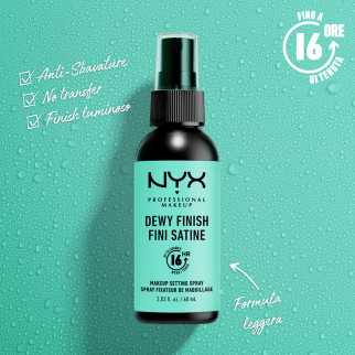 NYX Professional Makeup Dewy Finish Fini Satine Spray Fissante 60ml