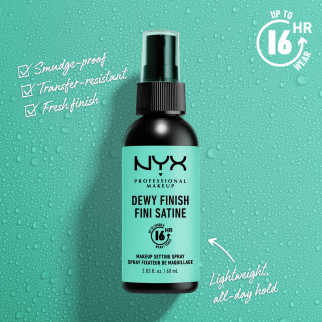 NYX Professional Makeup Dewy Finish Fini Satine Spray Fissante 60ml