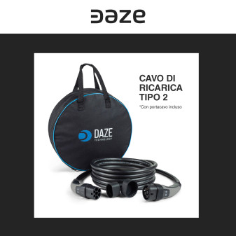 Wall Box Daze 7,4kW Monofase Dazebox Home C con Cavo Tipo 2