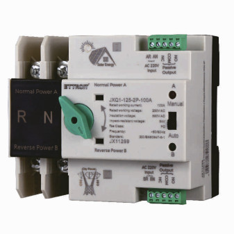 ETTROIT Interruttore di Trasferimento Automatico Fotovoltaico a Doppia Alimentazione 100A 2P - Mod. JX11299