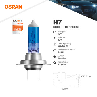 Lampadine Cool Blue Boost H7 per Fari Auto