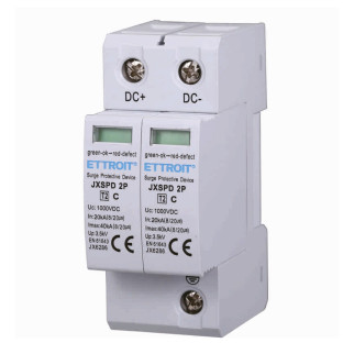 ETTROIT Scaricatore Di Sovratensione Fotovoltaico DC bassa tensione 2P 40KA 1000V - Mod. JX6286