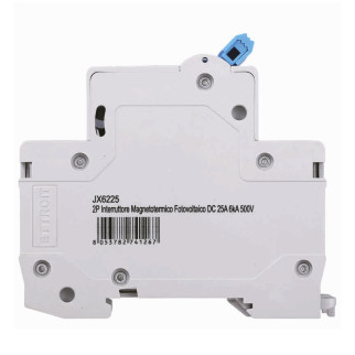 ETTROIT 2P Interruttore Magnetotermico Fotovoltaico DC 25A 6kA 500V - Mod. JX6225